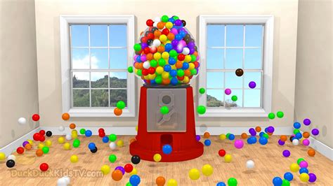 New Gumball Machine 3d For Children To Learn Colors Kids Balls