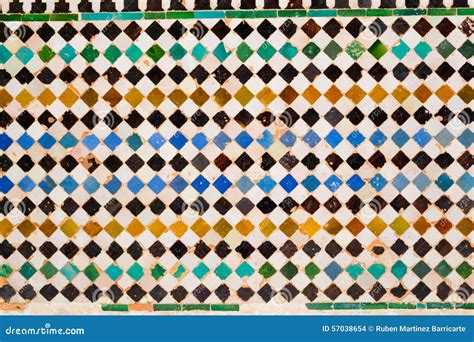 Colorful Tiles In Alhambra Stock Photo Image Of Islamic 57038654
