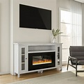 Cambridge Somerset 70-In. White Electric Fireplace TV Stand with Multi ...