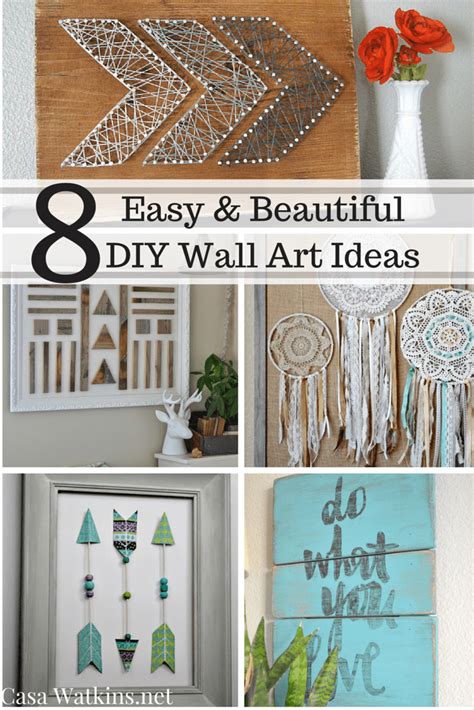 Simple Homemade Wall Decor With Diy Home Decorating Ideas