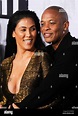 Dr. Dre and wife Nicole Threatt attend the Straight Outta Compton world ...