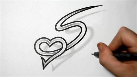 One spray tattoo geçici dövme şablonları tarzınıza çok uyacak. Letter S and Heart Combined - Tattoo design ideas for ...