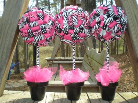 Maybe you would like to learn more about one of these? Ribbon Topiary in Zebra, Leopard, Hot Pink, Black ...