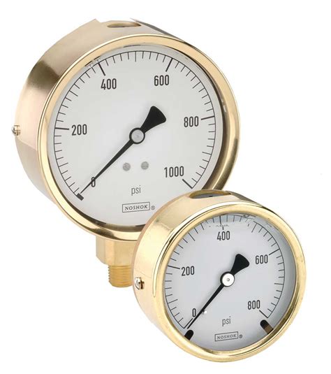 Psi Dial Indicating Pressure Gauge Series Noshok Hydradyne Llc