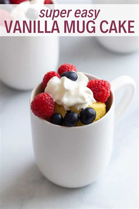 The site may earn a commission on some products. Easy Vanilla Mug Cake | Recipe | Vanilla mug cakes, Cake ...