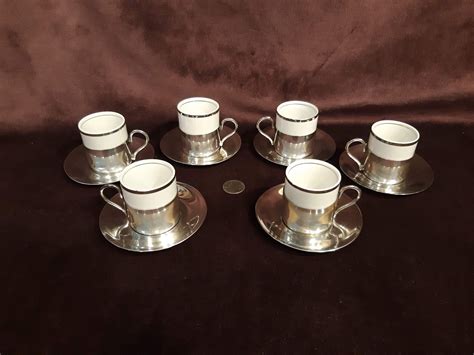 Set Of 6 Vintage Demitasse Espresso Cups Porcelana Veracruz De Etsy Espresso Cups Vintage
