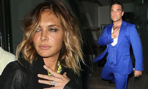 Robbie Williams Wife Ayda Field Looks A Babe Worse For Wear After Being Treated To A Slap Up