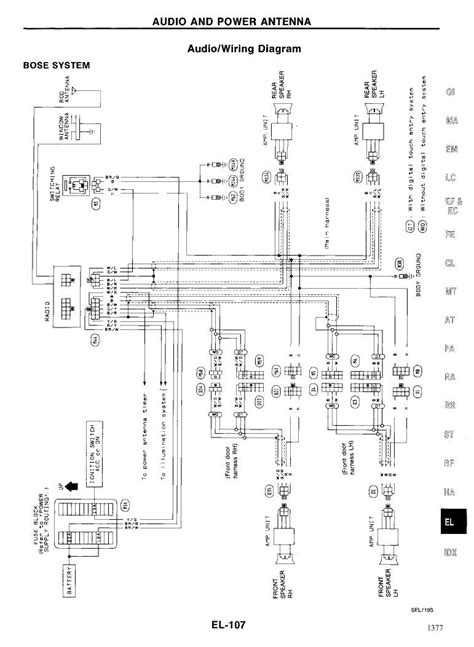 Nissan pulsar sentra pathfinder stanza nx maxima altima 240sx 300zx hardbody pickup stereo wiring connector. 2003 Nissan Altima Bose Stereo Wiring Diagram - Wiring Diagram