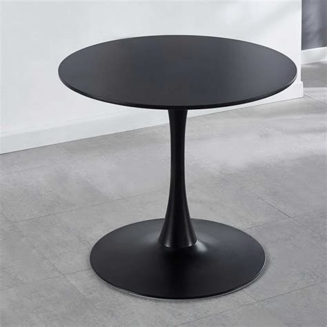 Round Dining Table 315 Black Tulip Table Mid Century Dining Table