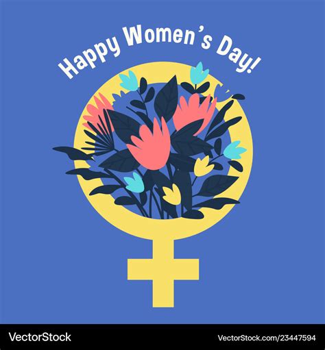 international womens day poster woman sign vector image