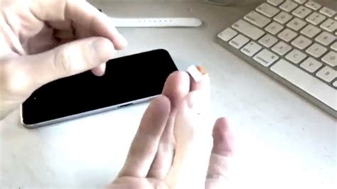 However, while some pressure might be required it is important to never force it open, as this can damage the phone or the sim tray. How to Change a SIM Card in iPhone - YouTube