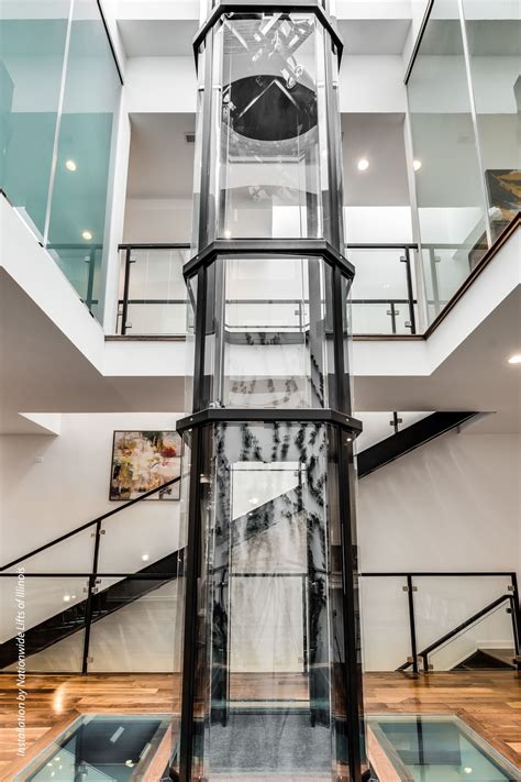 Stunning Glass Vuelift Octagonal Hoistway And Cab Glass Elevator