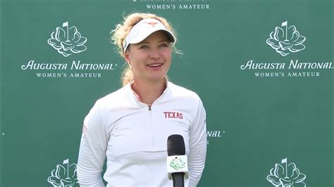 Sara Kouskova Flash Interview Tuesday 2022 Augusta National Womens Amateur Youtube