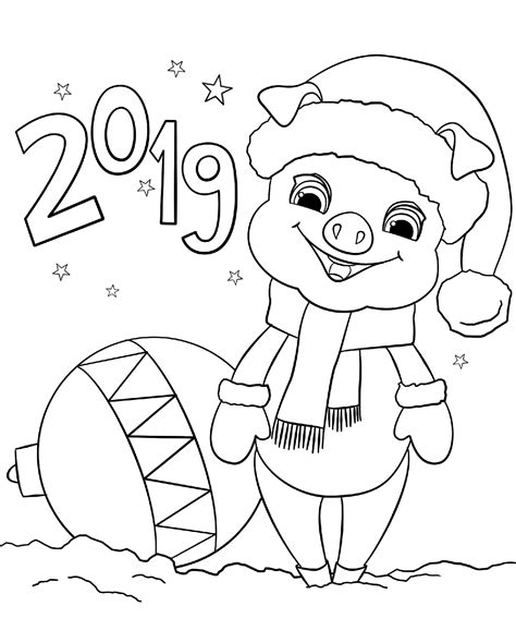 New Year 2019 Coloring Page Free Printable Coloring Pages For Kids