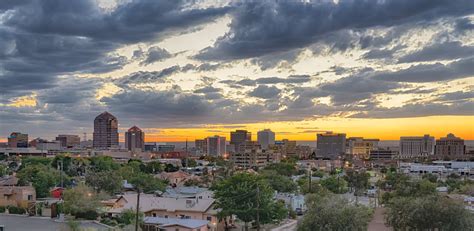 Albuquerque New Mexico Skyline On Albuquerque
