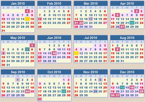 Free to download and print. CALENDAR 2010: School terms and holidays South Africa