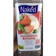 Naked Fruit Smoothie Strawberry Banana Calories Nutrition Analysis
