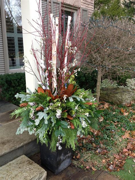 Christmas Urn By Carla Mcgillivray Outdoor Christmas Planters