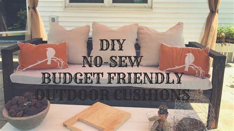 Diy No Sew Budget Friendly Outdoor Cushions Diy Patio Furniture