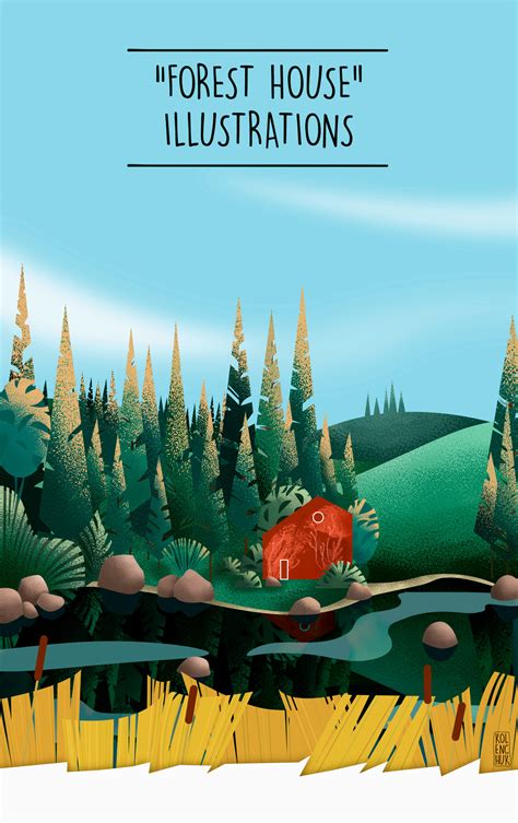 Forest House Illustrations On Behance