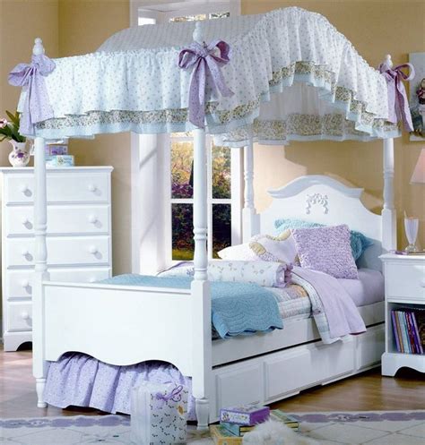 Kids regen™ vivien white 5 pc twin panel bedroom. Is This Nice Choose for Girls' Room, Girls Canopy Bed ...