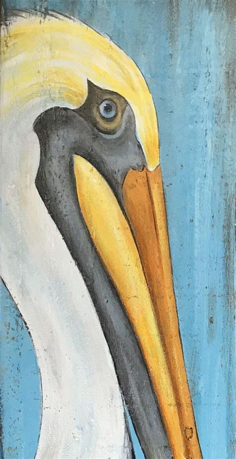 Brown Pelican Pelican Painting Pelican Art Pelican Painting Etsy