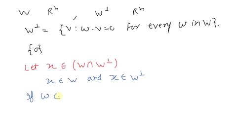Solvedlet U And W Be Subspaces Of V Prove That Uw0u0 ∩w0 Let