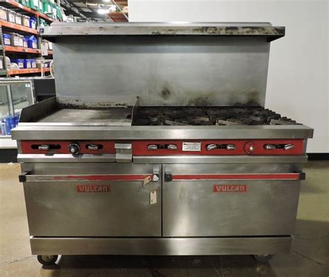 Vulcan V60f 2 Commercial Gas Range W 6 Burners 24 Griddle And 2