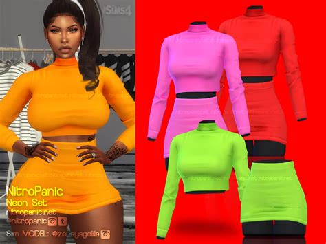 Sims 4 Neon Clothing Cc