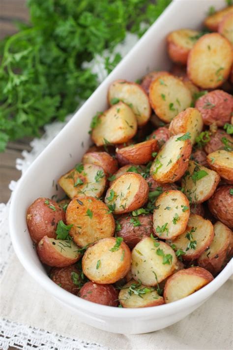 Add 1 teaspoon salt and bring to a boil. Garlic and Herb Roasted Potatoes - Olga's Flavor Factory