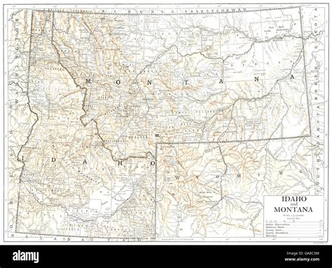 Idaho State Map Hi Res Stock Photography And Images Alamy
