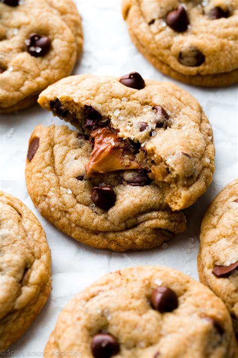There are just a few steps and the whole thing is ready in about two minutes. Salted Caramel Chocolate Chip Cookies - Sallys Baking ...
