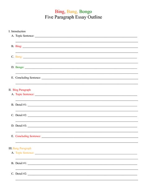 19 Sample Outline Worksheet