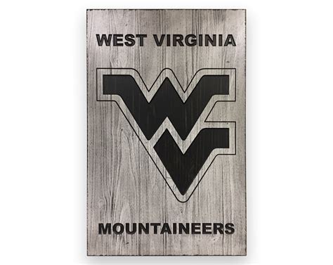 West Virginia Mountaineers Sign Football Basketball Man