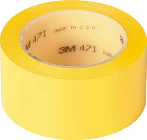 3m Vinyl Tape 471 Yellow 50mm X 33m 3m
