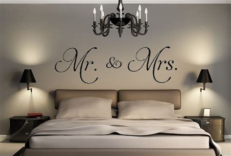 Mr And Mrs Decal Removable Wall Sticker And Decor For Home Decoration