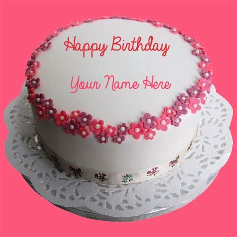 Write Name On Birthday Round Cake And Send On Whatsapp Birthday Cake