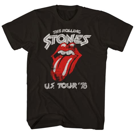 Scegli la consegna gratis per riparmiare di più. The Rolling Stones T-Shirt | Official Tongue Logo '78 Tour ...