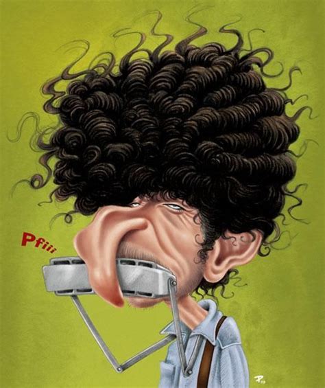 Bob Dylan Caricature Caricature Sketch Celebrity Caricatures