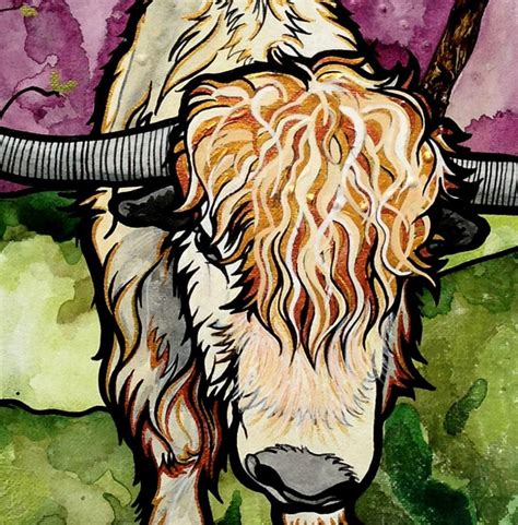 White Yak Art Print By Acclaimed Animal Artist Robin Arthur Of Etsy