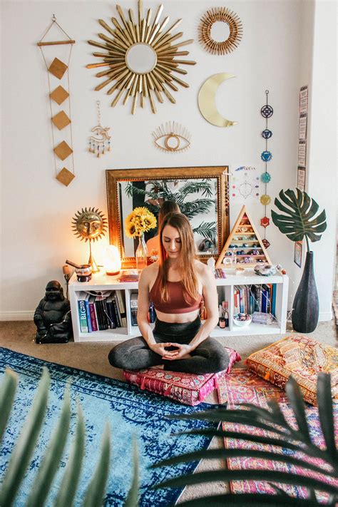 Wealthy Interior Design Boho Chic Find Meditation Room Hanging Wall