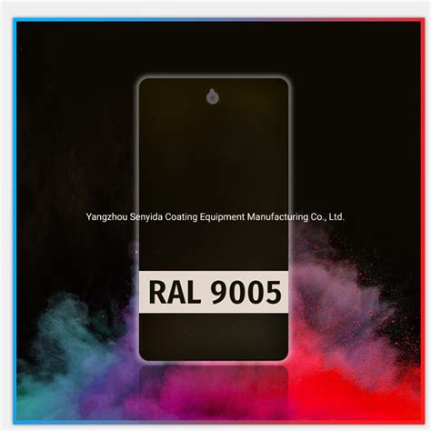 Ral Colours Ral9005 Epoxy Polyester Powder Coating Powder Metal Coating