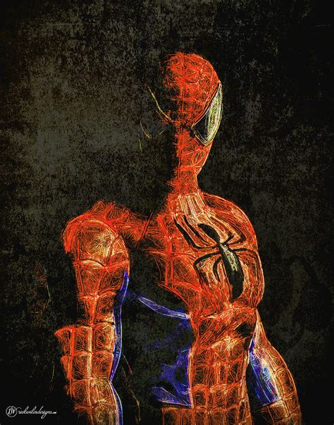 Spider Man Digital Art By Rick Wiles