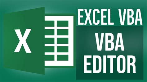 Excel Vba Tutorial For Beginners 2 How To Use The Vba Editor In Excel