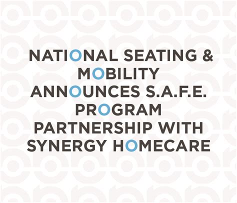 National Seating And Mobility Announces Safe Program Partnership With
