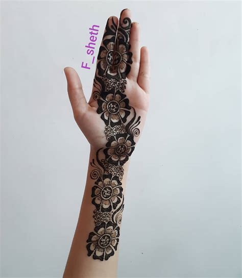 Arabic Mehndi Designs For Front Hand