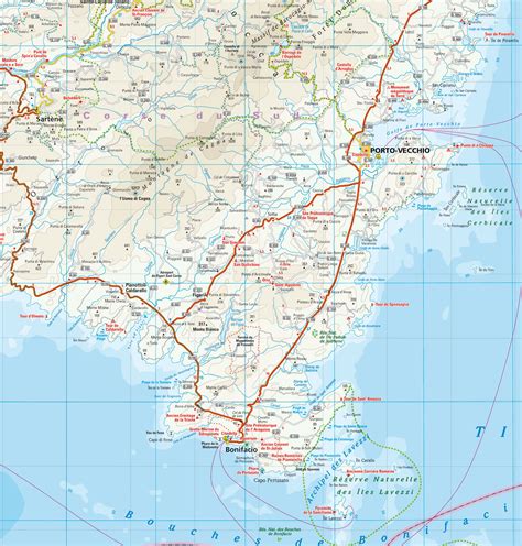 Carte De Corse Touristique Vacances Guide Voyage