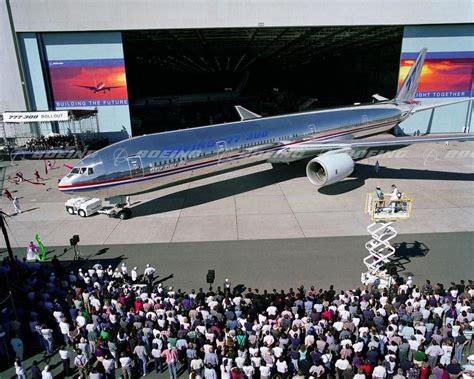 777 300 Rollout Ceremony Boeing Aircraft Boeing 777 Passenger Aircraft