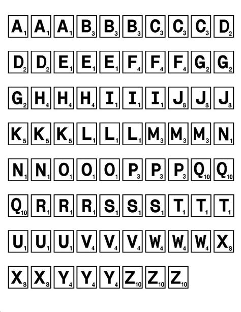 Teach Child How To Read Printable Scrabble Tiles Worksheet Free