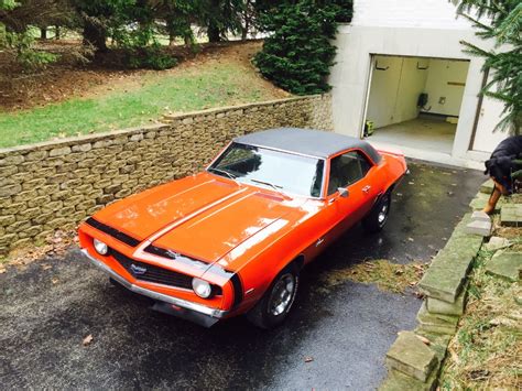 1969 Chevrolet Camaro New Hugger Orange Paint X44 Code From Virginia